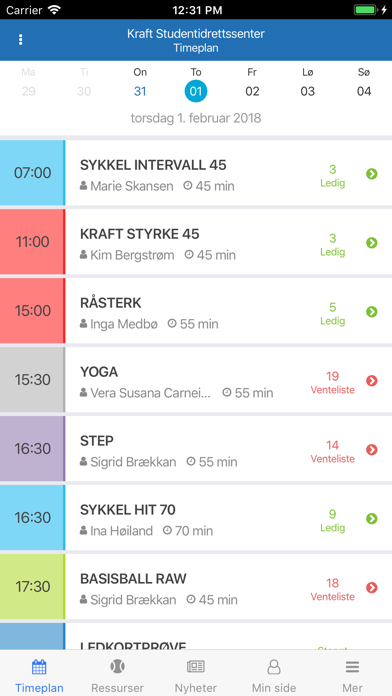 Screenshot #1 pour Kraft Sportssenter