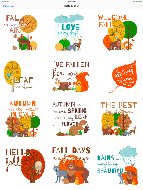 Screenshot #5 pour Hello Autumn Fall Time Sticker