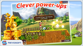 Supercow: funny farm arcade platformer Lite screenshot