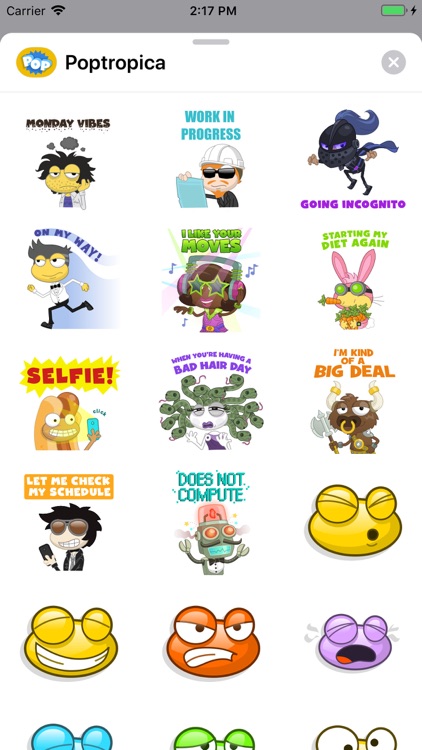 Poptropica Stickers