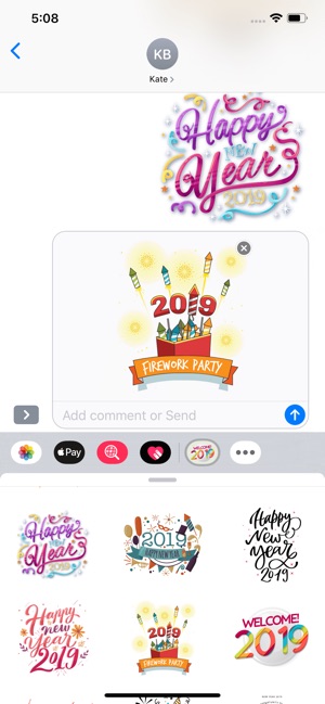 Welcome Year 2019 Stickers(圖3)-速報App