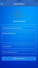Traffic Offence Reporting screenshot