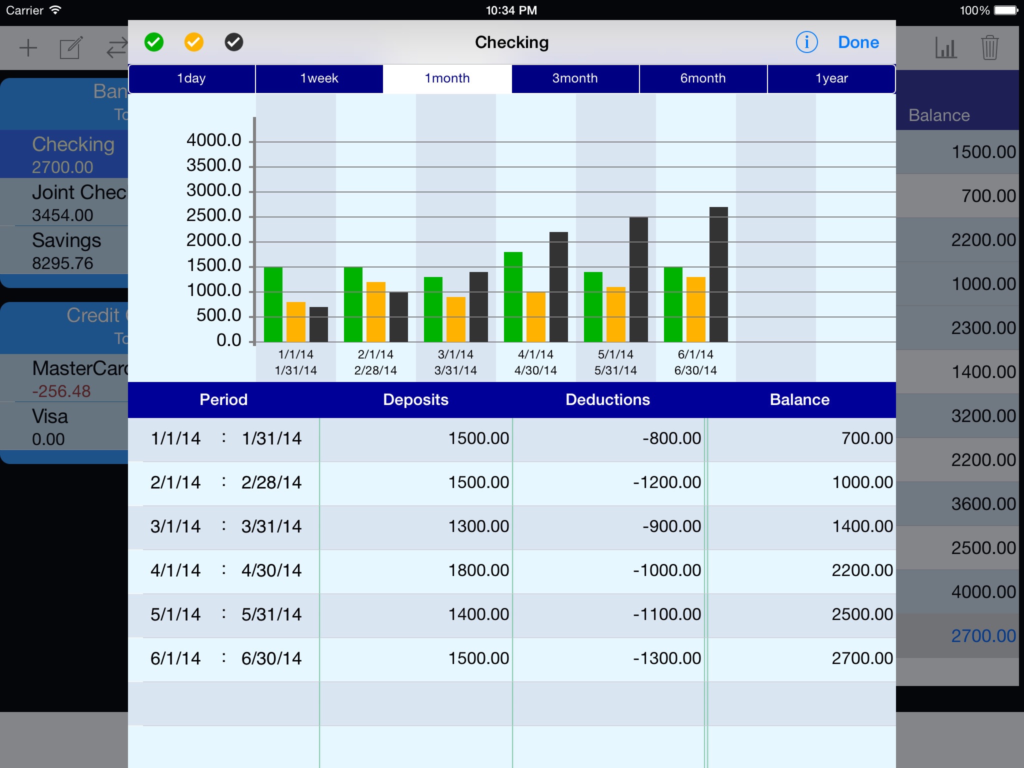 iCheckBalance for iPad screenshot 3