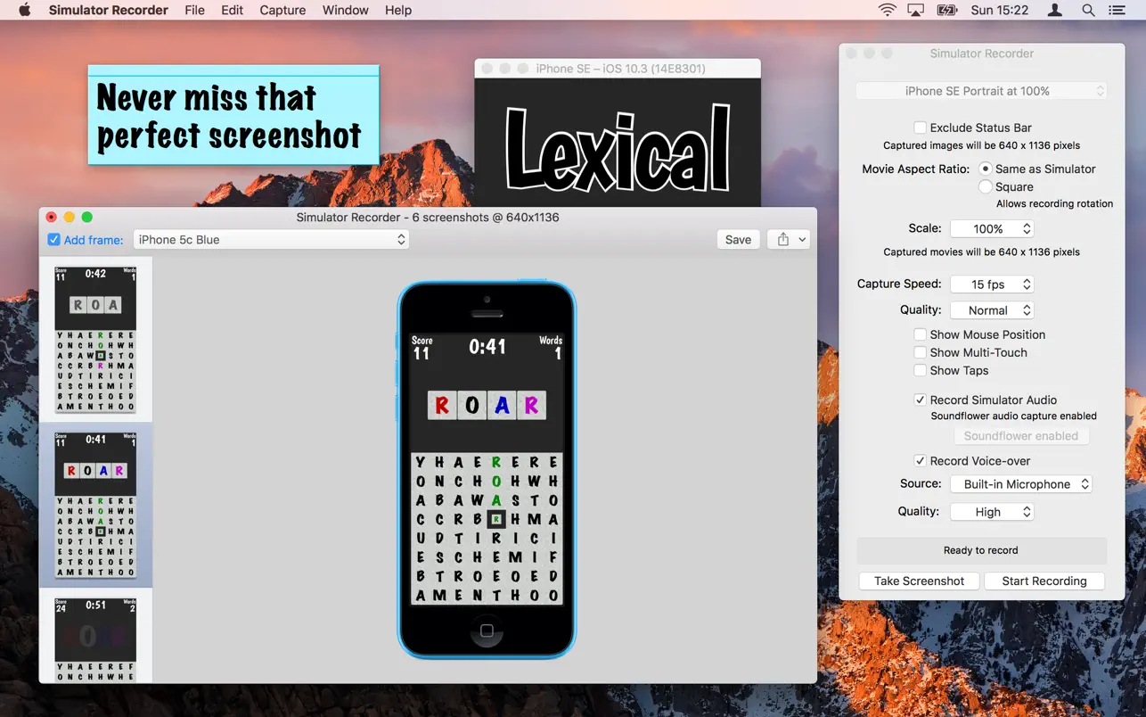 #3. Simulator Recorder (macOS) 来自: Just About Managing