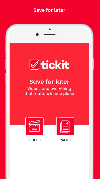 Tickit: Save for later screenshot-0