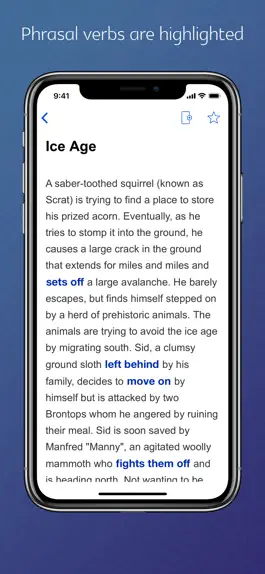Game screenshot Phrasal verbs through stories apk