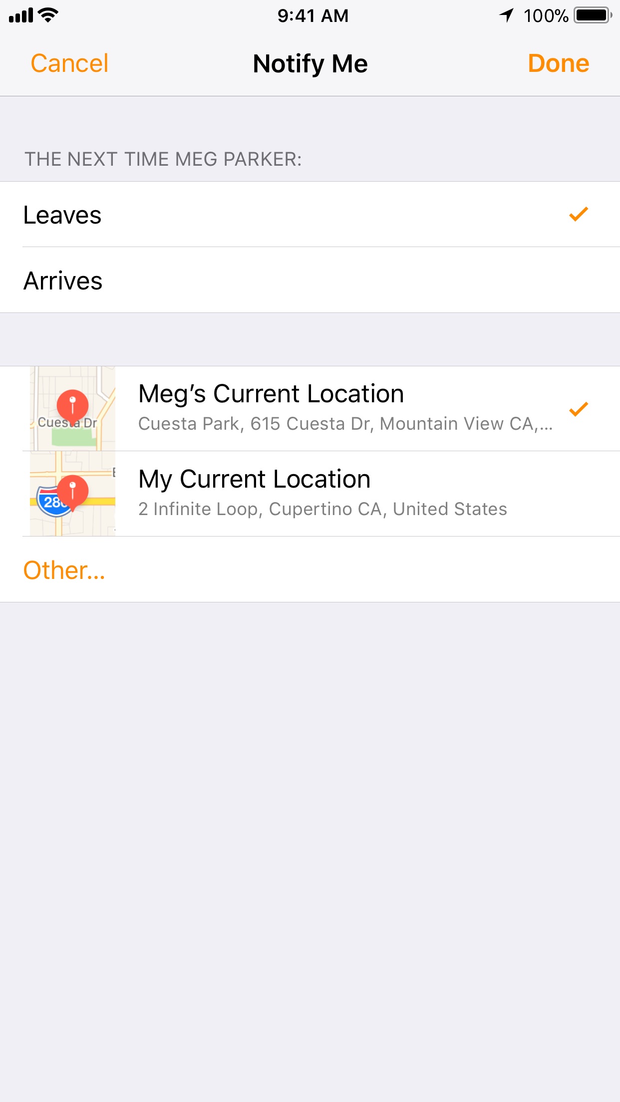 Screenshot 4 of Find My Friends