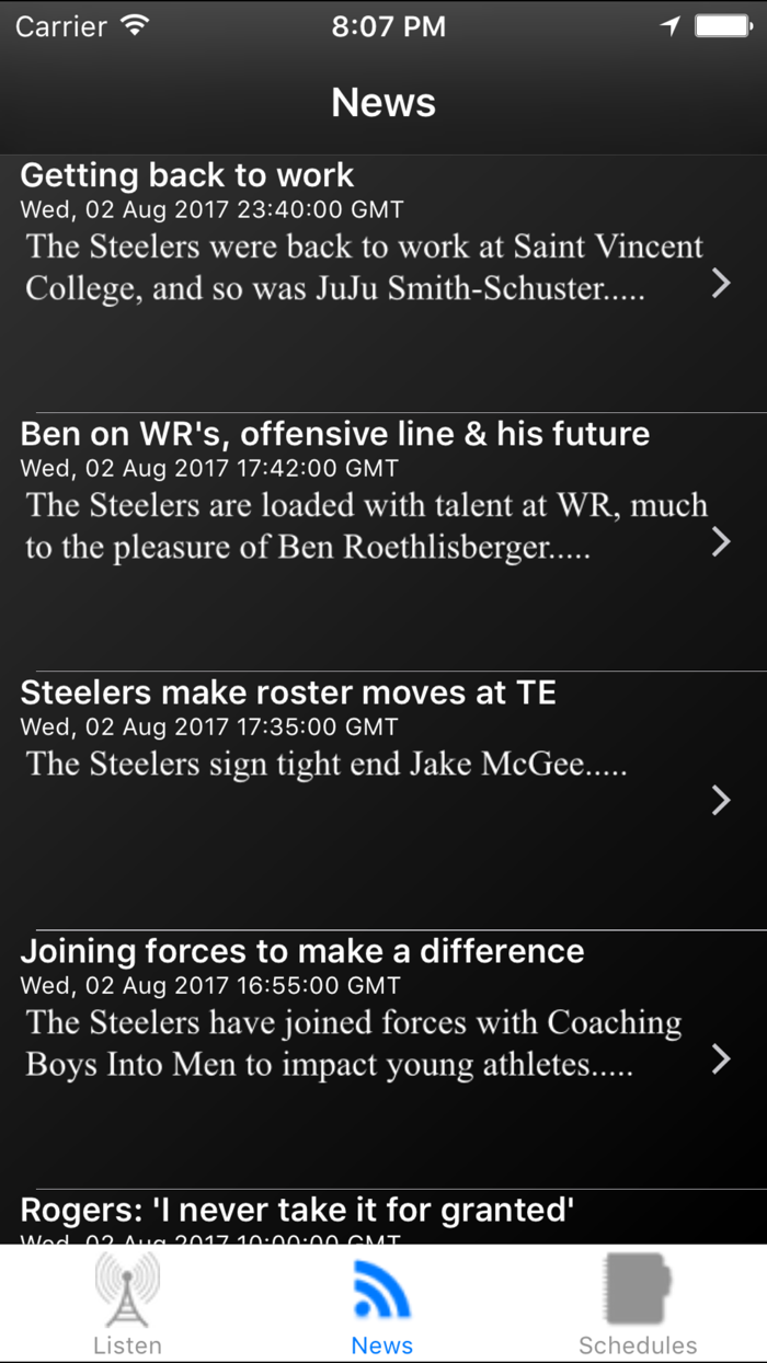 Pittsburgh Football Live - Radio, Schedule, News