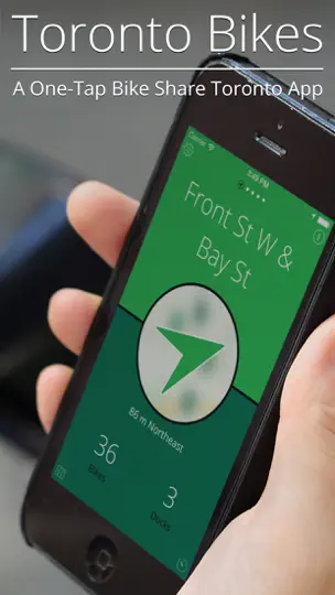 Скриншот Toronto Bikes — A One-Tap Toronto Bike Share App на iPhone 1