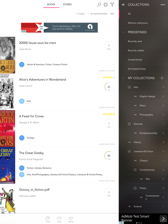 Screenshot #4 pour Bookari Ebook Reader