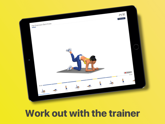 Butt workout plan iPad app afbeelding 4