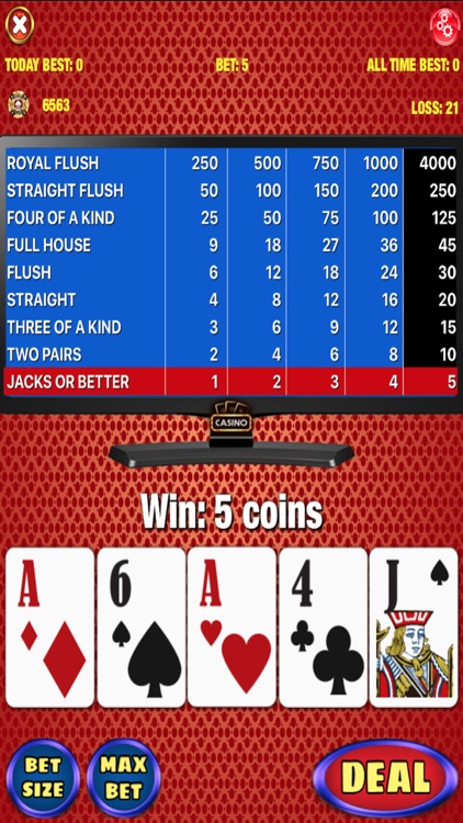 Royal Flush Video Poker Club screenshot-4