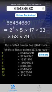 Prime Factorization screenshot #1 for iPhone