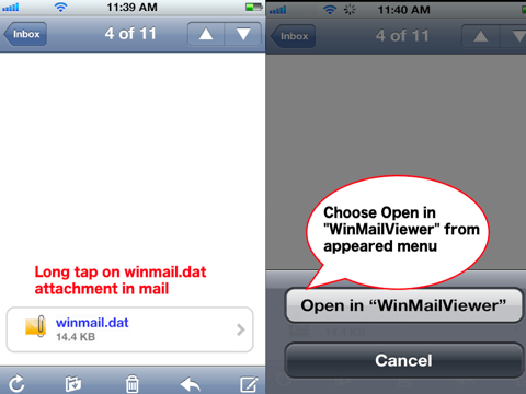 Winmail Viewer for iPhone and iPadのおすすめ画像1