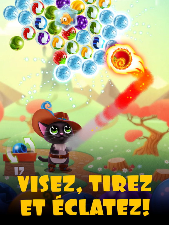 Screenshot #6 pour Fruity Cat Pop:  jeu de boules