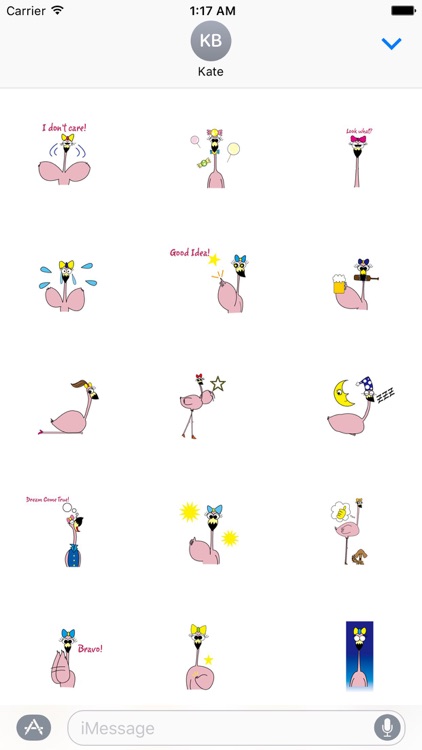 Young Lazy Flamingo Sticker
