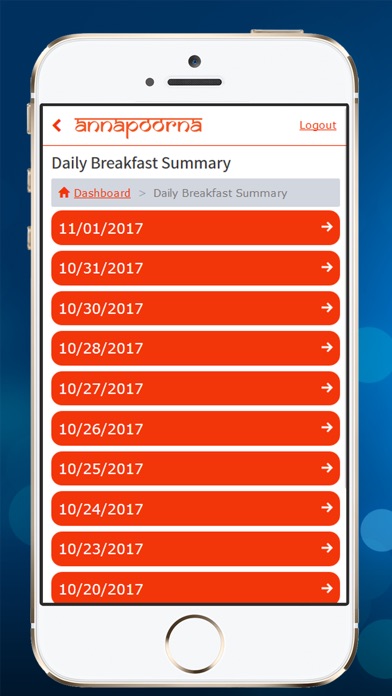 Annapoorna Breakfast App screenshot 3