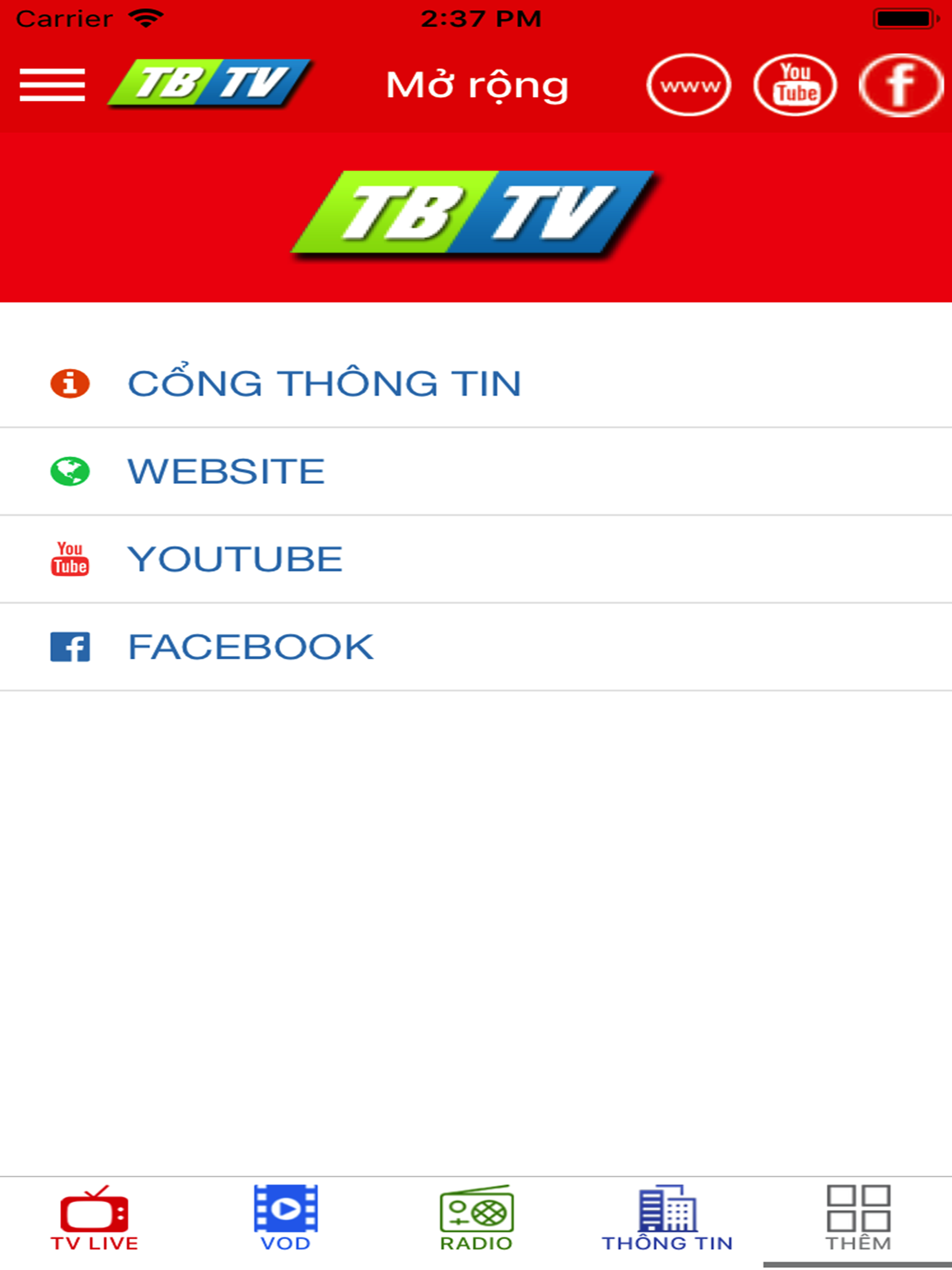 Thái Bình TV screenshot 10