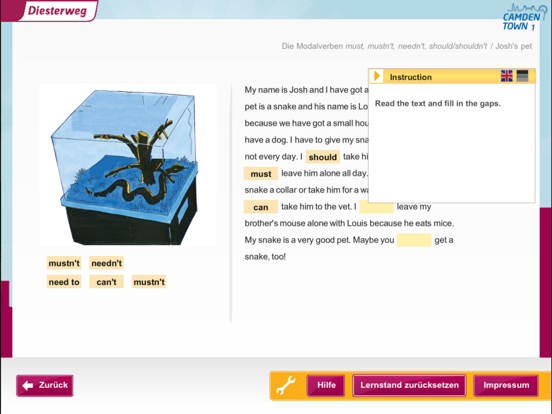 Screenshot #6 pour Camden Town Grammar-App 1
