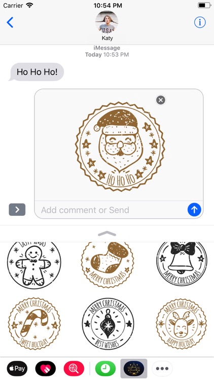 Retro Vintage XMAS Stamps