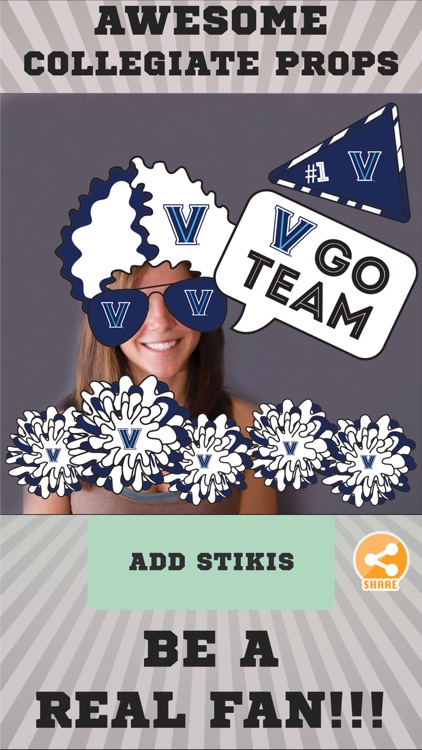Villanova Wildcats Selfie Stickers