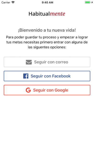 Cadena de Metas iPhone screenshot 1 - Productivity app
