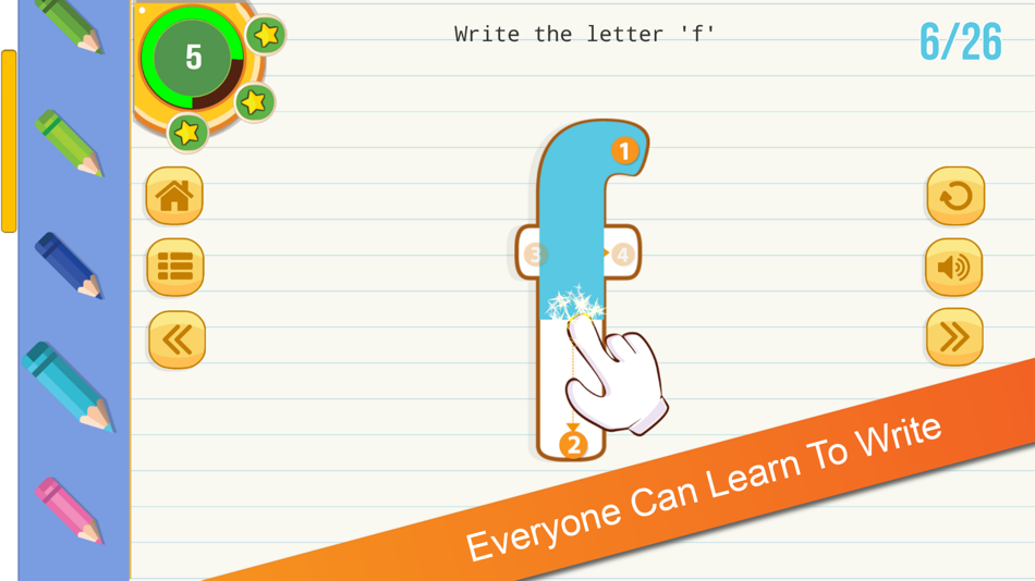 #1. English Tracing Book : Letters (iOS) Podle: Dung Vu