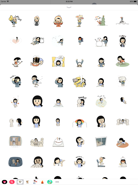 Cute Mary iPad screenshot 1 - Stickers app