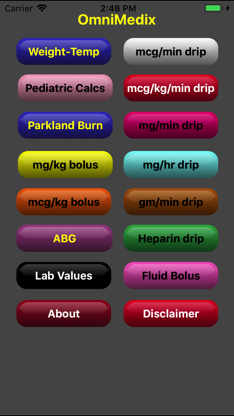 OmniMedix Medical Calculator screenshot 1