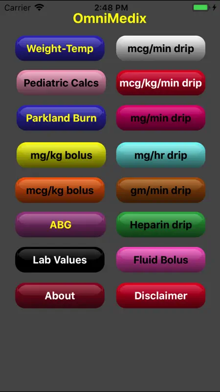 OmniMedix Medical Calculator screenshot 1 of 5