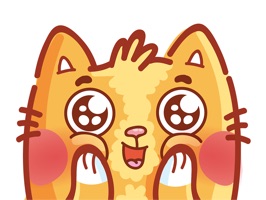 Set of more than 40 stickers of super cute cat :) He can help you express yourself in many cute ways