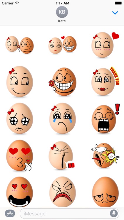 Love Of Eggs Eggmoji Sticker