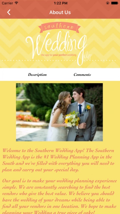 Southern Wedding App