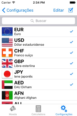 Exchange rate converter screenshot 2