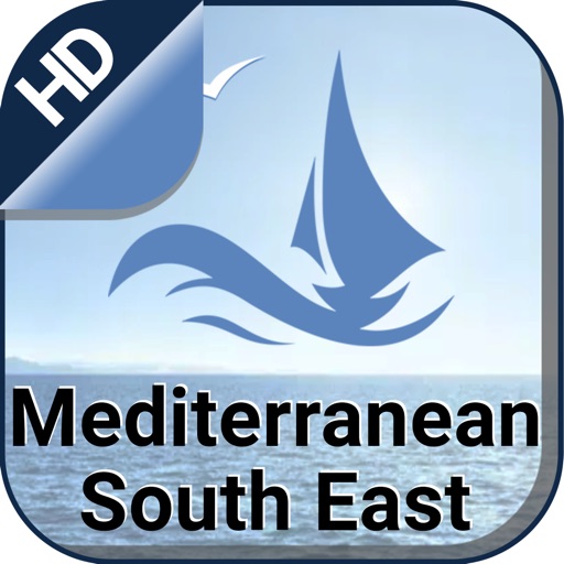 Mediterranean SE boating nautical offline charts icon