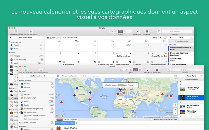 Screenshot #3 pour Tap Forms Organizer 5 Database