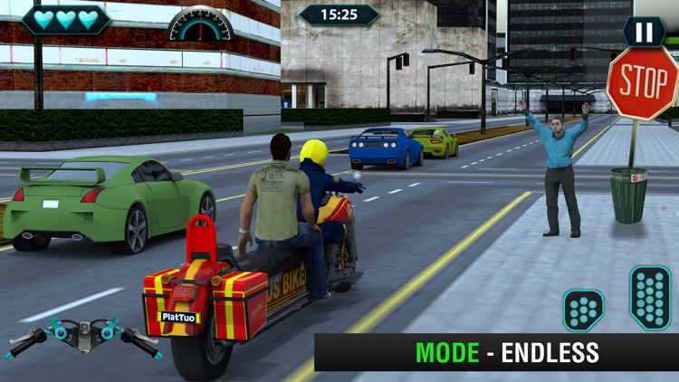 Long BusBike Rescue Driving 3D screenshot-3