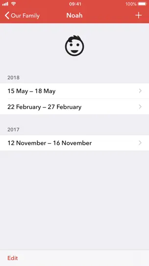 Скриншот Feevy – Fever Tracker на iPhone 4