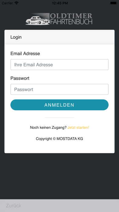 Screenshot #1 pour Oldtimer Fahrtenbuch