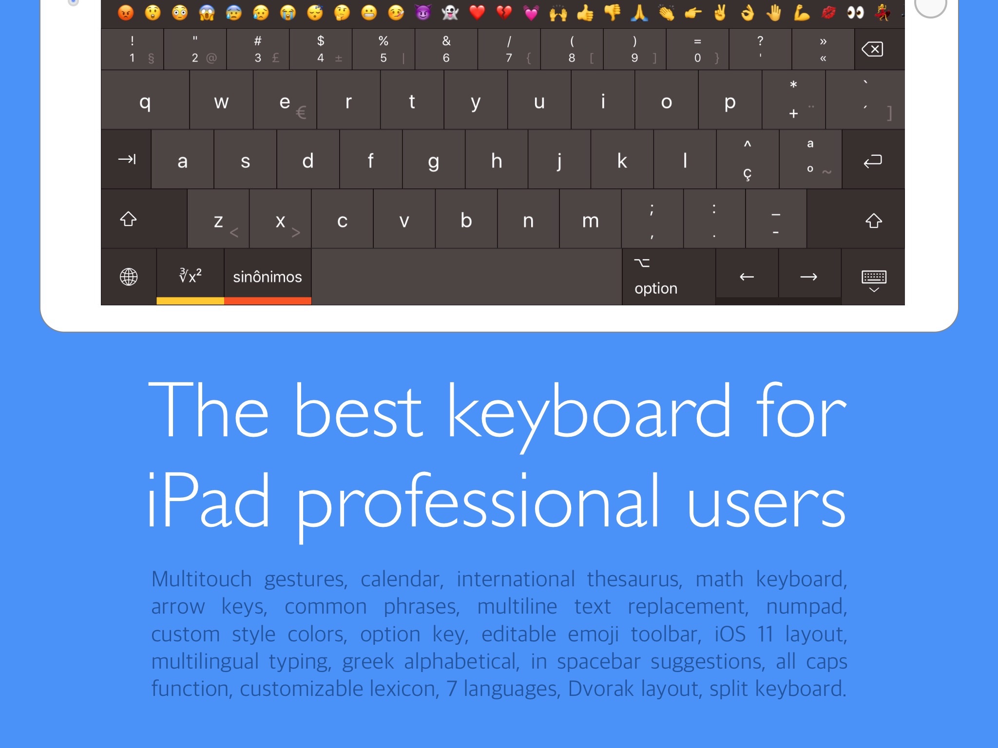 Screenshot do app Prokeyboard
