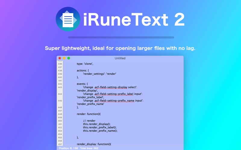 Screenshot #2 for iRuneText 2 - Simple Text