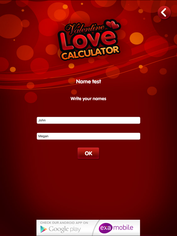 Super Love Calculator iPad screenshot 2 - Entertainment app