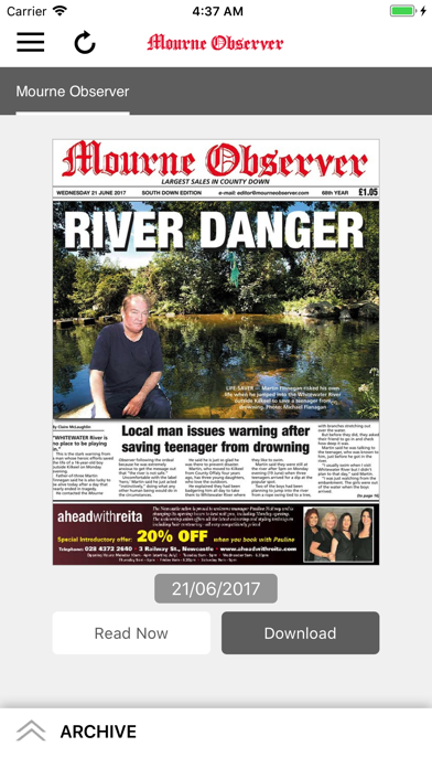 How to cancel & delete Mourne Observer from iphone & ipad 1