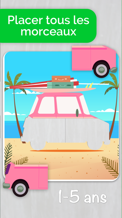 Screenshot #1 pour Voitures Jeux de puzzle pour les tout-petits!