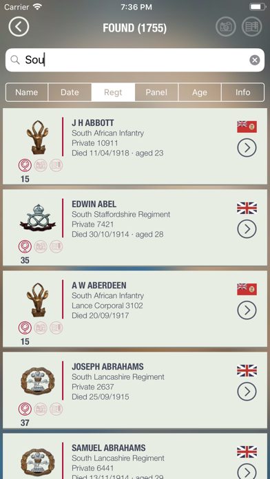 Last Post Association iPhone screenshot 2 - Travel app