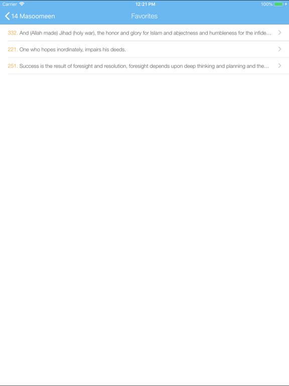 14 Masoomeen iPad screenshot 5 - Reference app