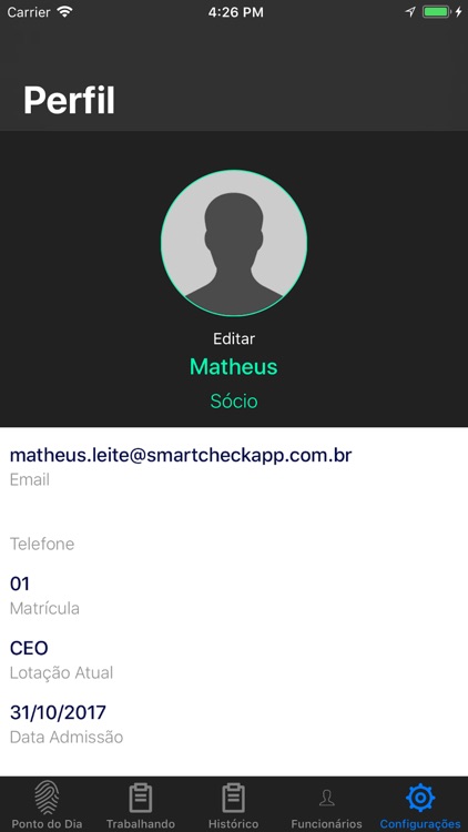 Checkpoint - Controle de Ponto