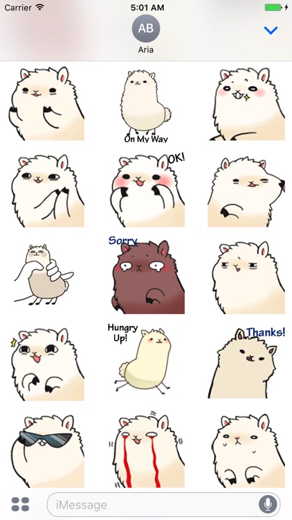 Animated Little Alpaca Sticker