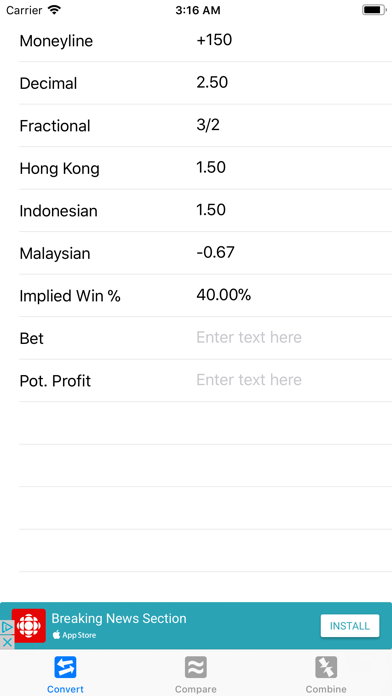 How to cancel & delete Sports Betting Odds Calculator from iphone & ipad 1