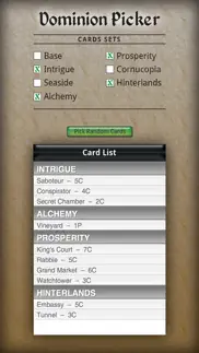 dominion card picker iphone screenshot 3